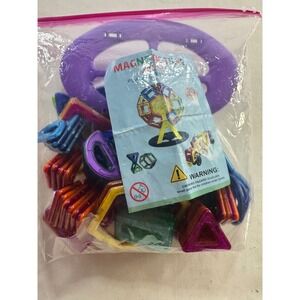 Magnetic Tiles Brain Up Play & Learning Building Set Rainbow Colors STEM Toy